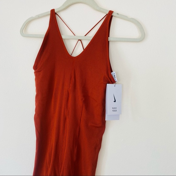 New Nike YOGA LUXE LAYERED JUMPSUIT - Picture 8 of 9